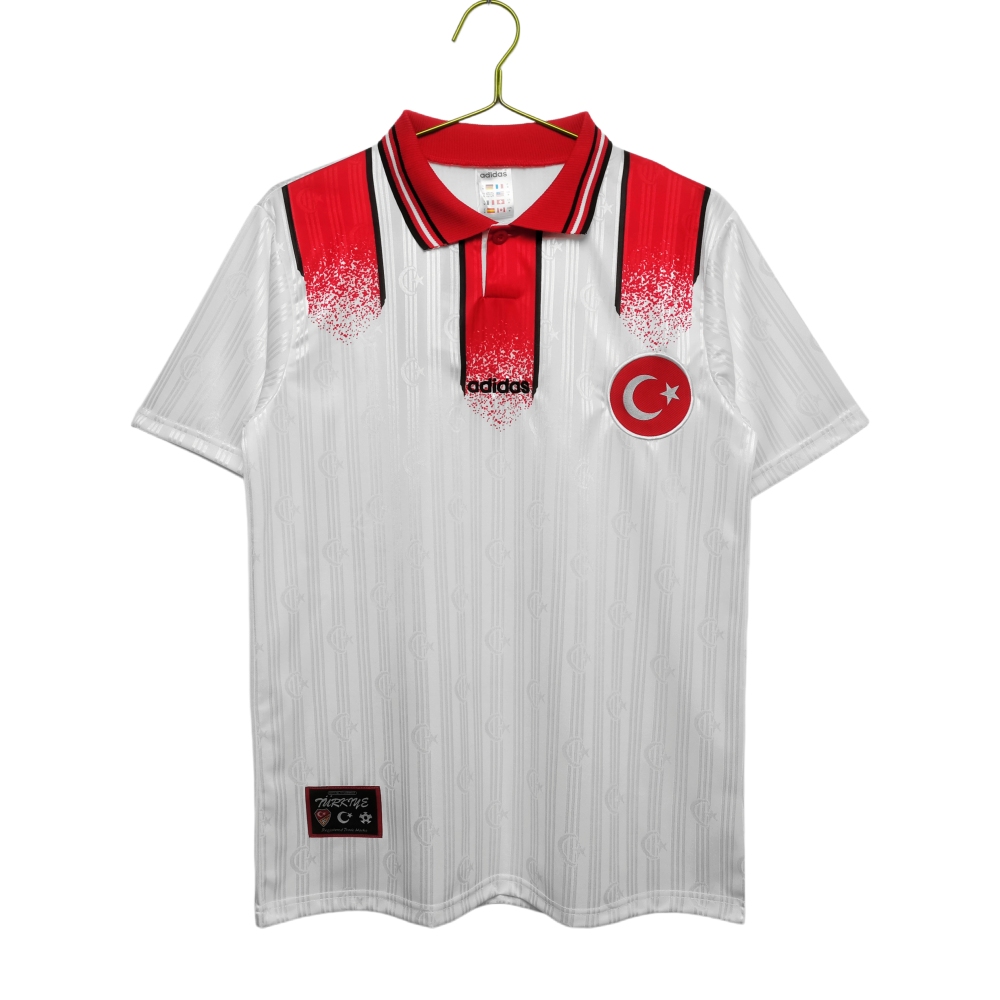 Vintage Euro 1996 Turkey Away "Historic First Euro" Retro Jersey – 8A Grade Premium Edition