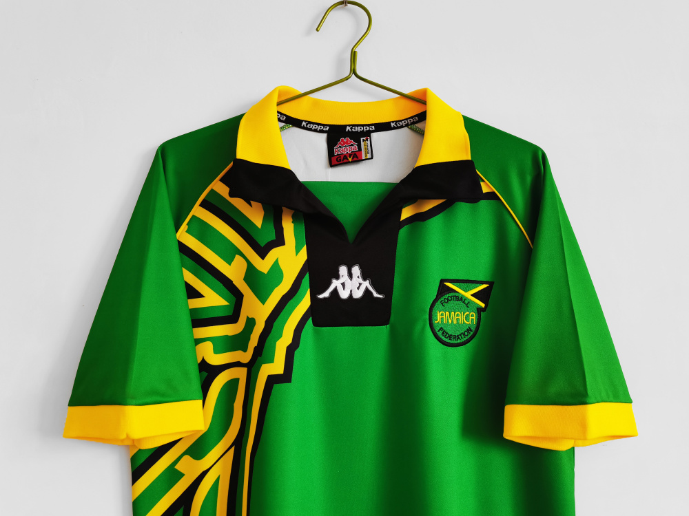 Vintage World Cup 1998 Jamaica "Reggae Boyz" Away Retro Jersey – 8A Grade Premium Edition