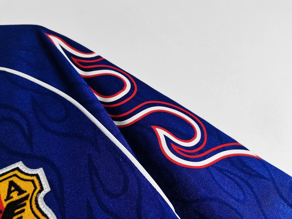 Vintage World Cup 1998 Japan "Blue Samurai" Long Sleeve Retro Jersey – 3B Grade Premium Edition