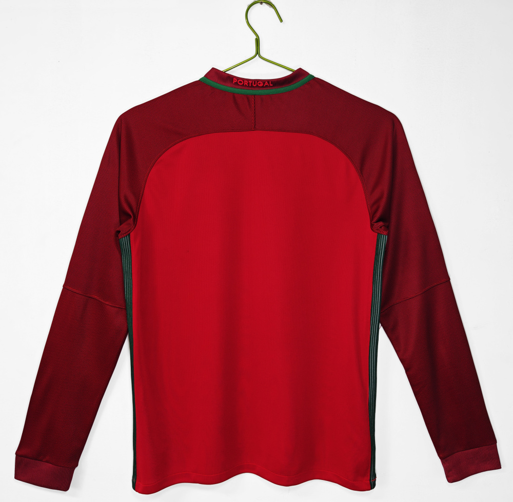 Vintage Euro 2016 Portugal "Champions Edition" Home Long Sleeve Retro Jersey – 3B Grade Premium Edition