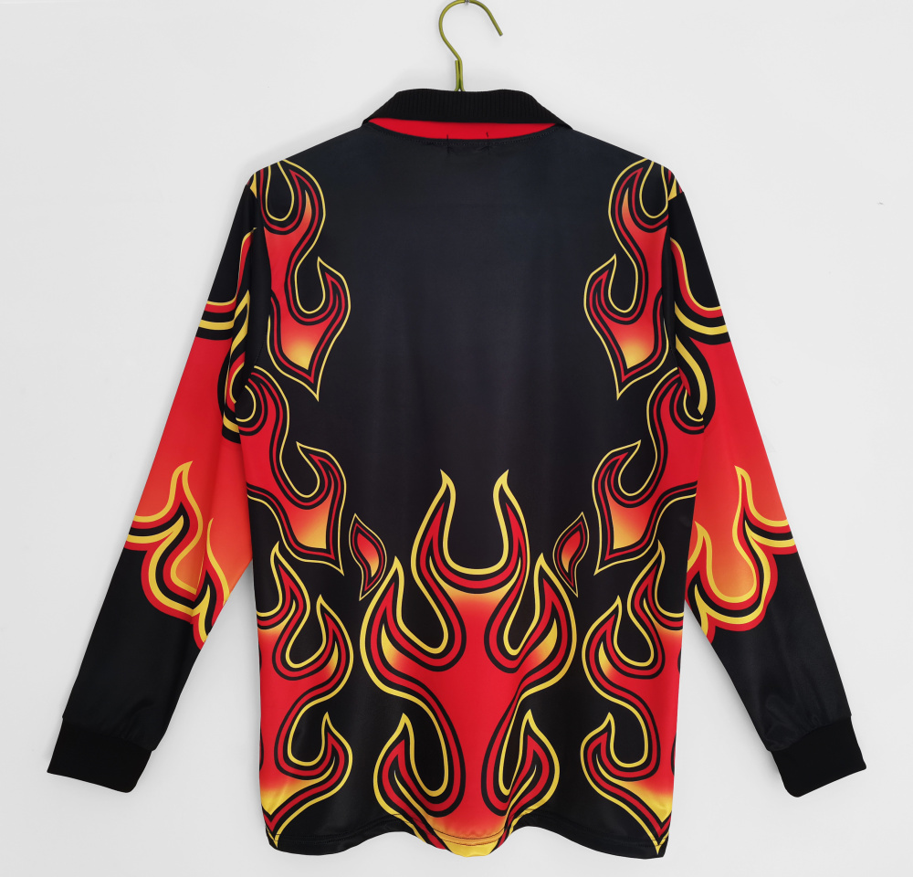 Vintage World Cup 1998 Japan "Red Flame" Goalkeeper Long Sleeve Retro Jersey – 5B Grade Premium Edition