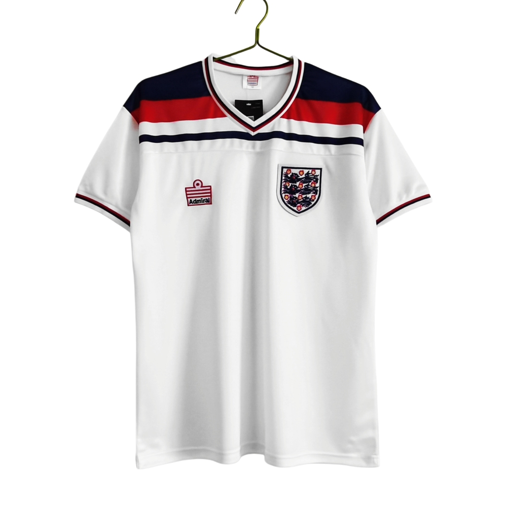 Vintage World Cup 1982 England "Admiral" Home Retro Jersey – 5A Grade Edition