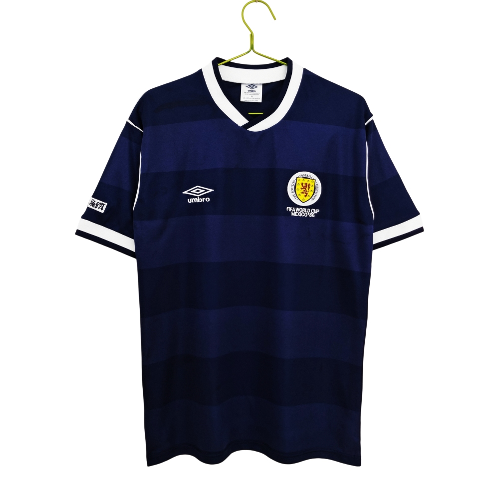 Vintage 1987/88 Scotland Home "Shadow Stripe" Retro Jersey – 5A Grade Premium Edition