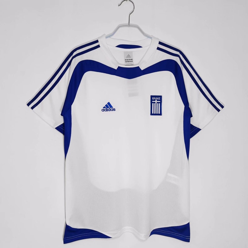 Vintage Euro 2004 Greece Away "European Champions" Retro Jersey – 5A Grade Edition
