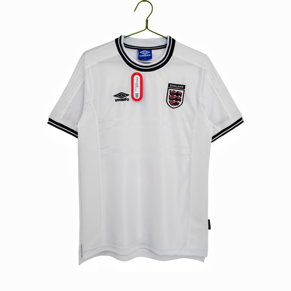 Vintage Euro 2000 England Home "Three Lions" Retro Jersey – 8A Grade Premium Edition