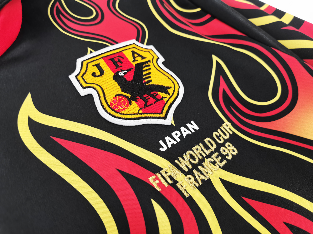 Vintage World Cup 1998 Japan "Red Flame" Goalkeeper Long Sleeve Retro Jersey – 5B Grade Premium Edition