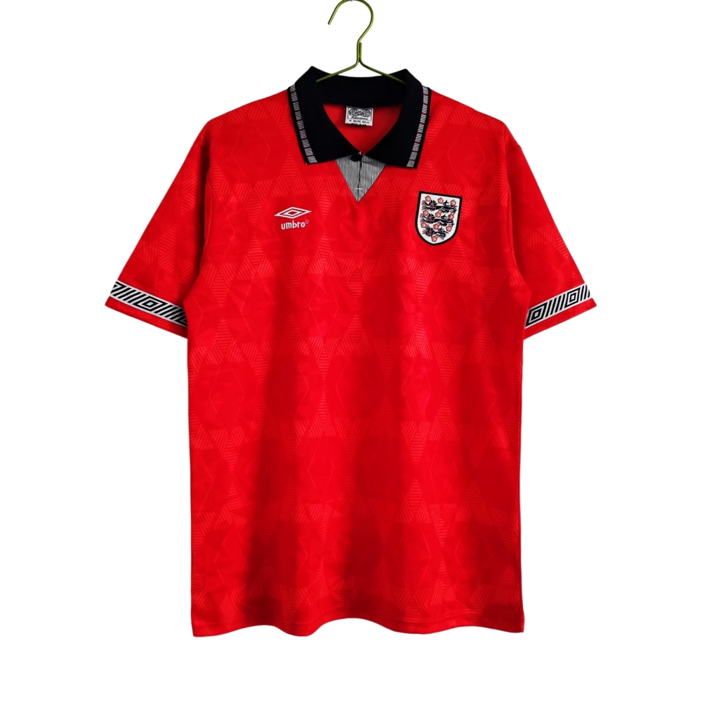 Vintage World Cup 1990 England "Third Kit" Light Blue Retro Jersey – 5A Grade Edition
