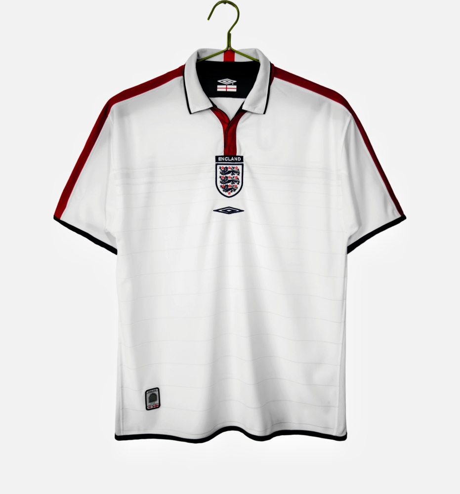 Vintage Euro 2004 England Home "St George's Cross" Retro Jersey – 3B Grade Edition
