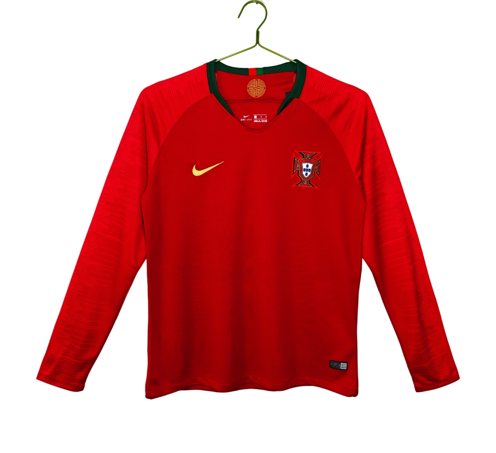 Vintage World Cup 2018 Portugal Home Long Sleeve Retro Jersey – 3B Grade Premium Edition