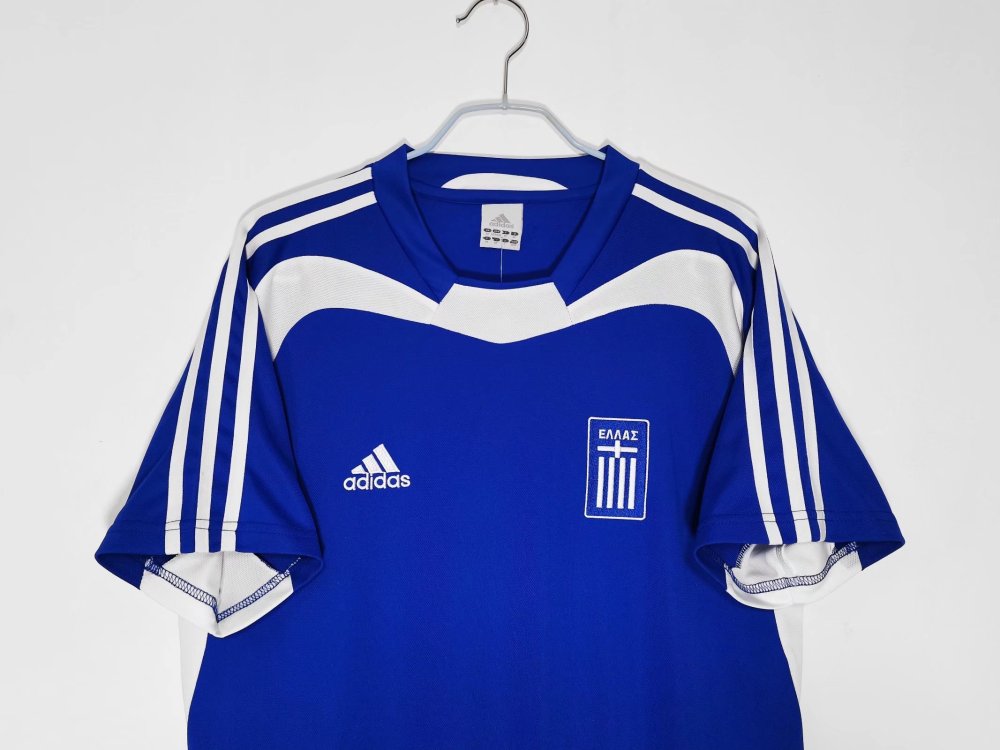 Vintage Euro 2004 Greece Home "Greek Myth" Retro Jersey – 5A Grade Edition