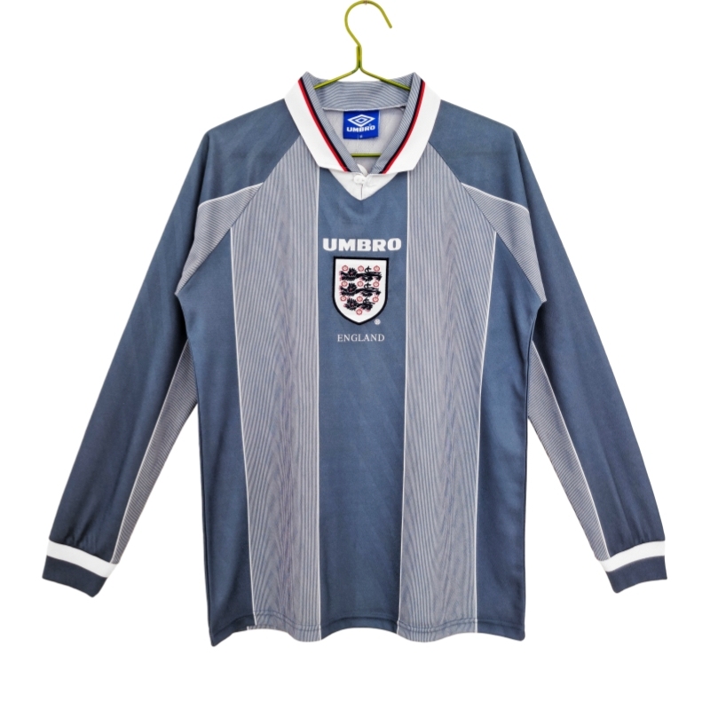 Vintage Euro 1996 England "Indigo" Away Long Sleeve Jersey – 3B Grade Edition
