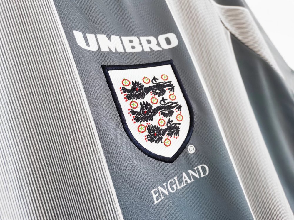Vintage Euro 1996 England "Indigo" Away Retro Jersey – 5A Grade Edition