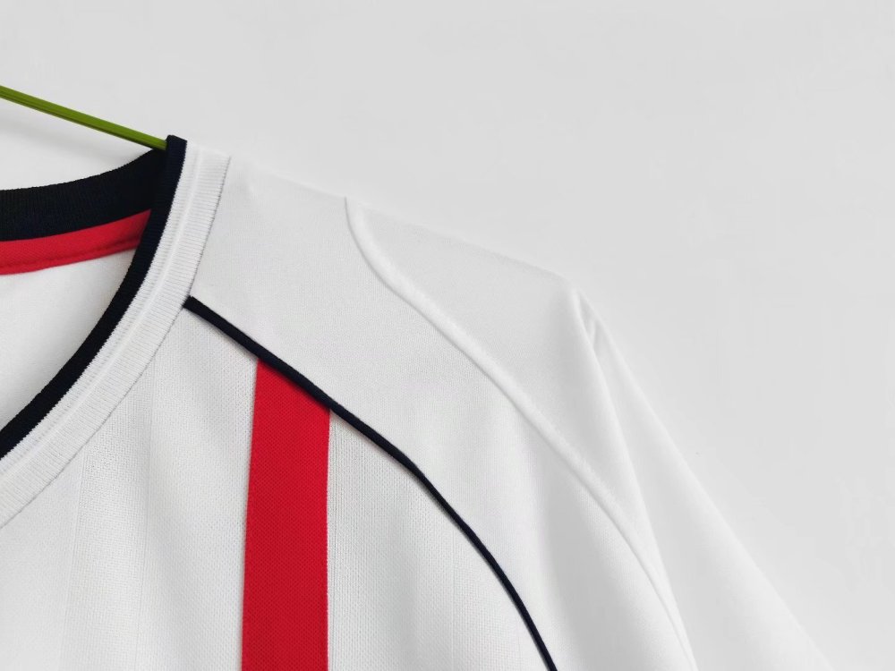 Vintage World Cup 2002 England Home "Red Stripe" Retro Jersey – 5A Grade Edition
