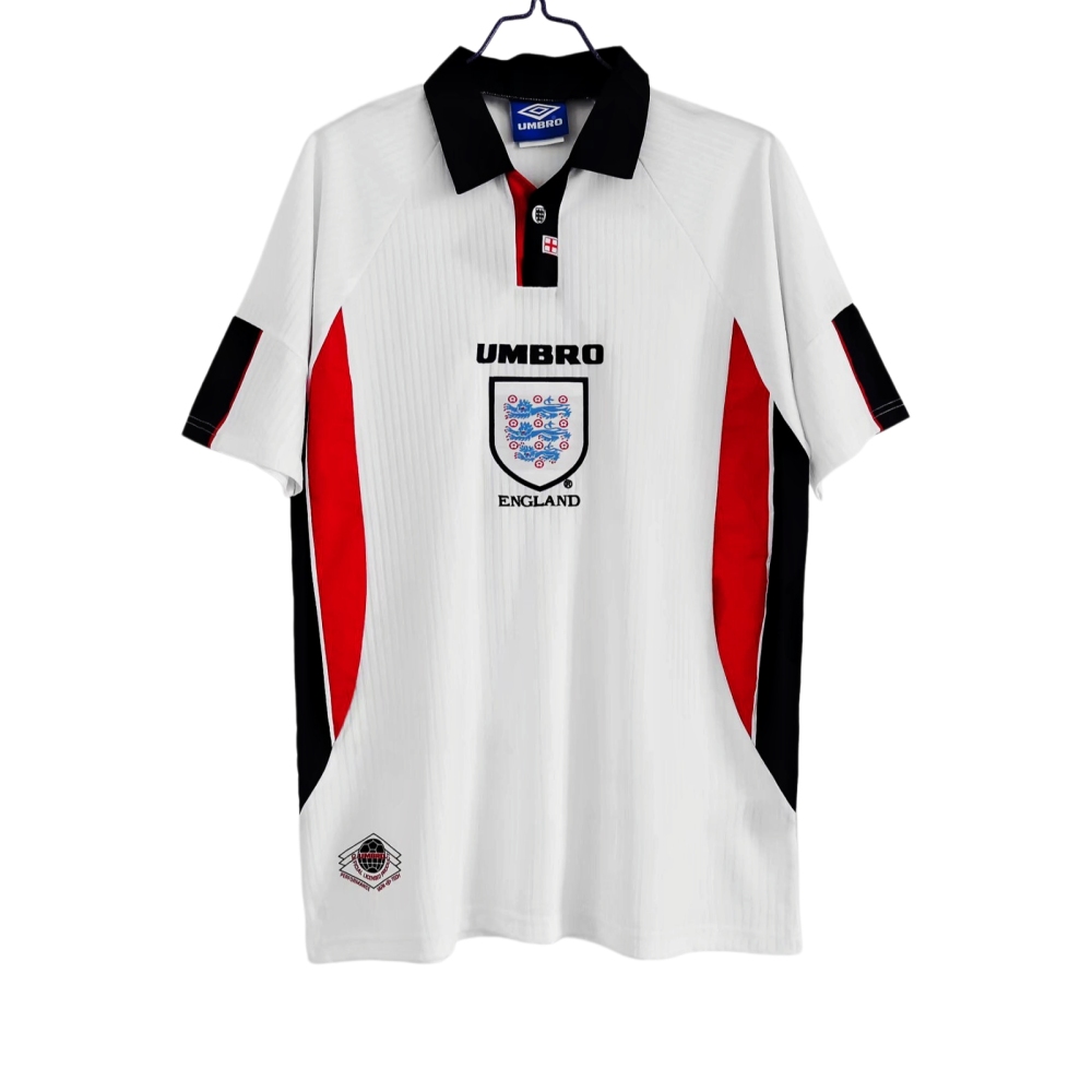 Vintage World Cup 1998 England "Three Lions" Home Retro Jersey – 5A Grade Edition
