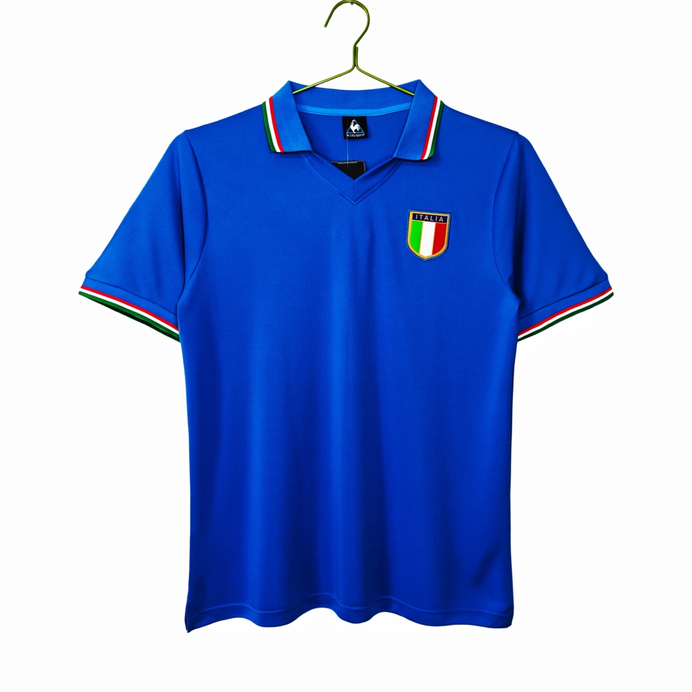 Vintage World Cup 1982 Italy "Champions" Home Retro Jersey – 5A Grade Edition