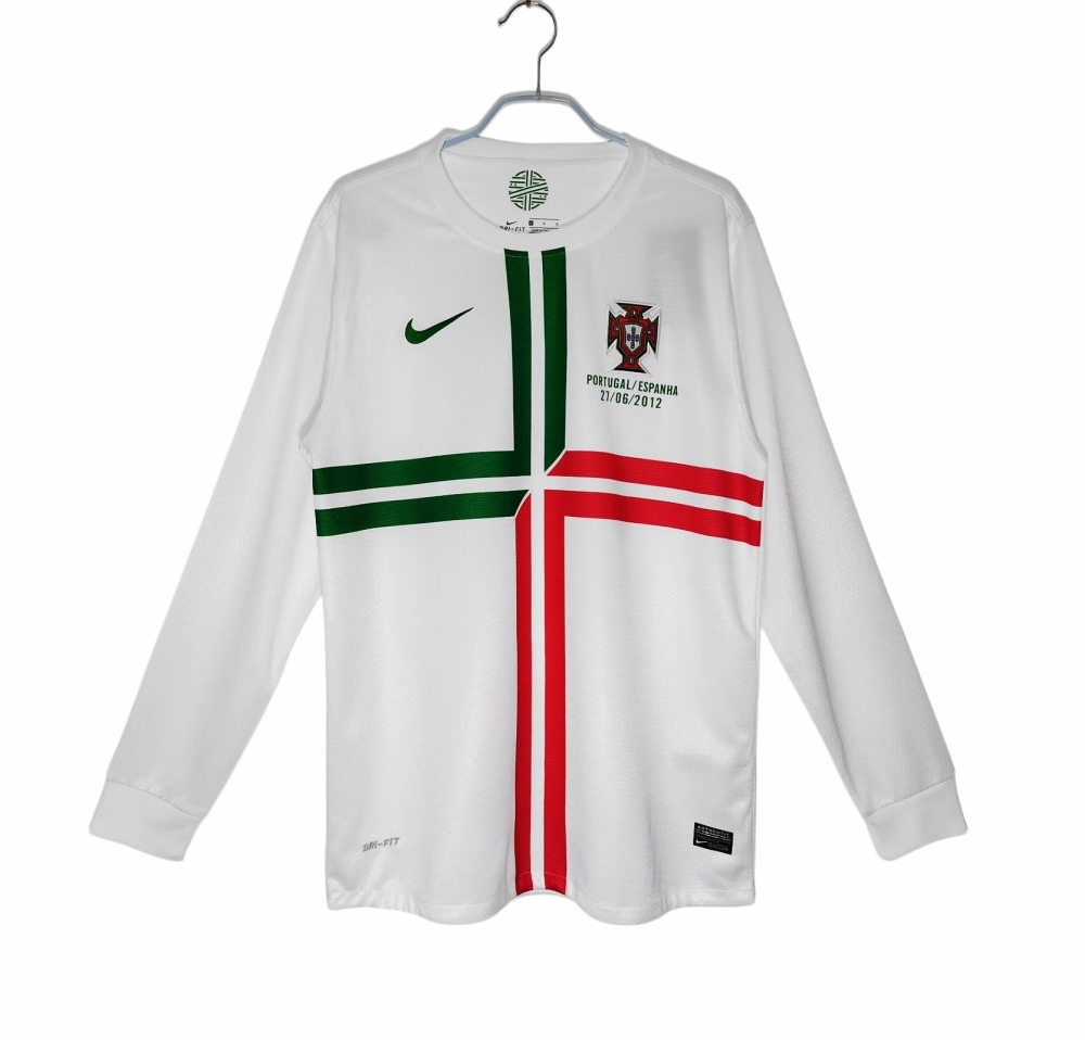 Vintage Euro 2012 Portugal Away "Cross" Long Sleeve Retro Jersey – 3B Grade Premium Edition