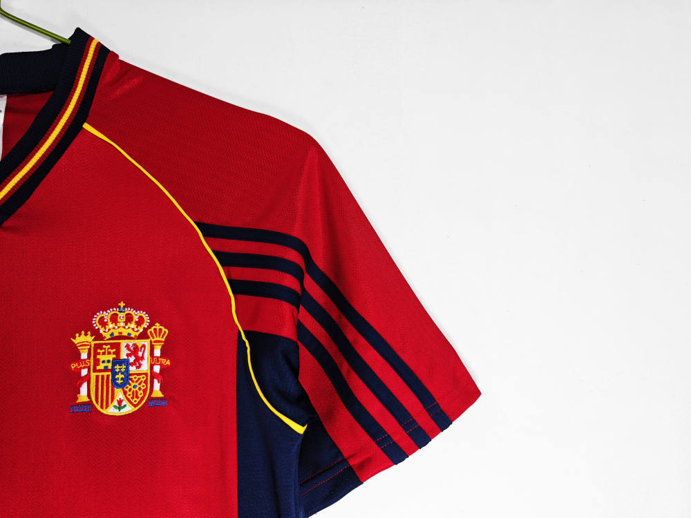 Vintage World Cup 1998 Spain Home Retro Jersey – 8A Grade Premium Edition