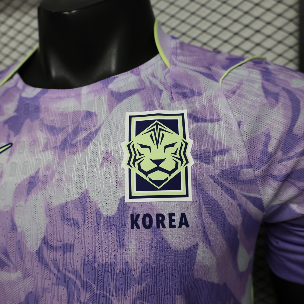 Nike South Korea 2026 "Purple Floral" Away Jersey – Official Player Version Soccer Shirt