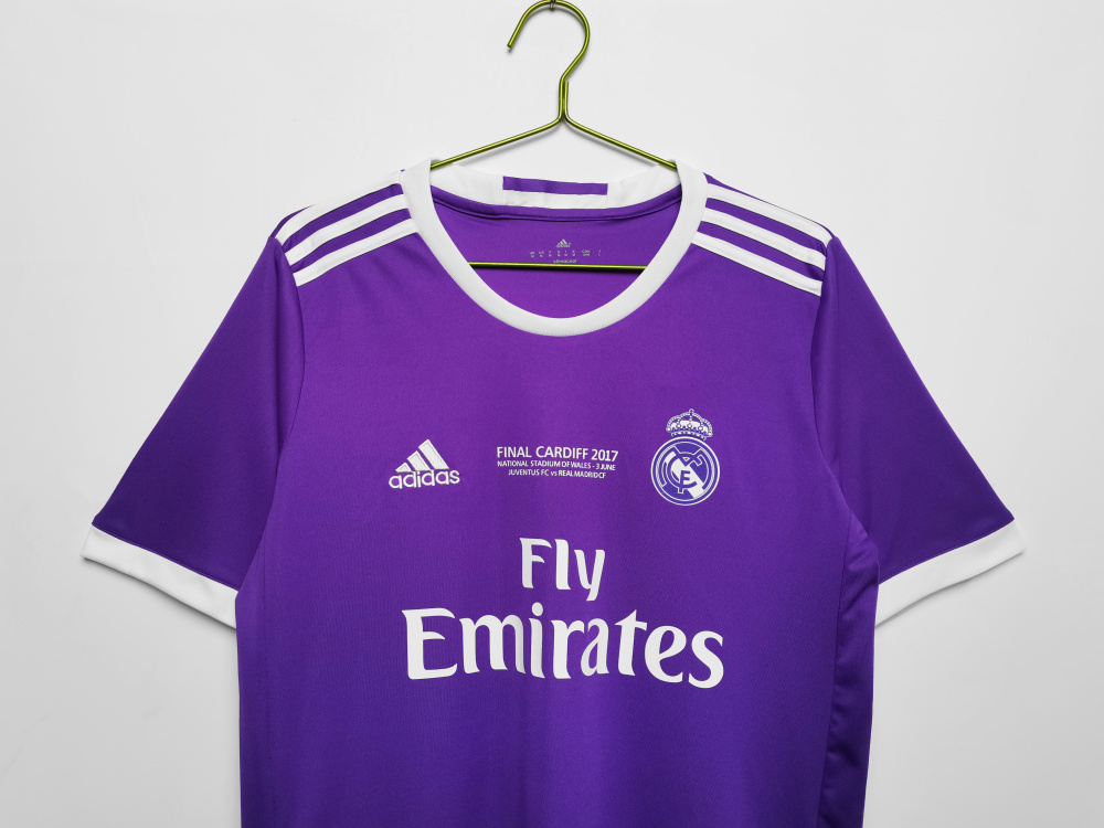 Vintage 2016/17 Real Madrid Away Jersey – Iconic Purple – 5A Grade Edition