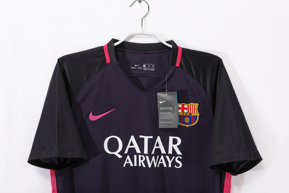 Vintage 2016/17 Barcelona Away Vibrant Purple Jersey – 5A Grade Edition