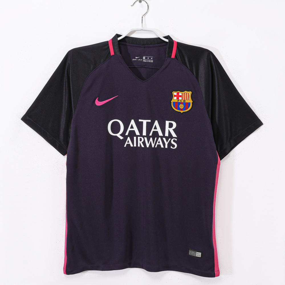 Vintage 2016/17 Barcelona Away Vibrant Purple Jersey – 5A Grade Edition