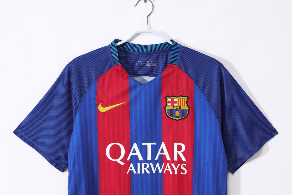 Vintage 2016/17 Barcelona Home "Classic Stripes" Jersey – 5A Grade Edition
