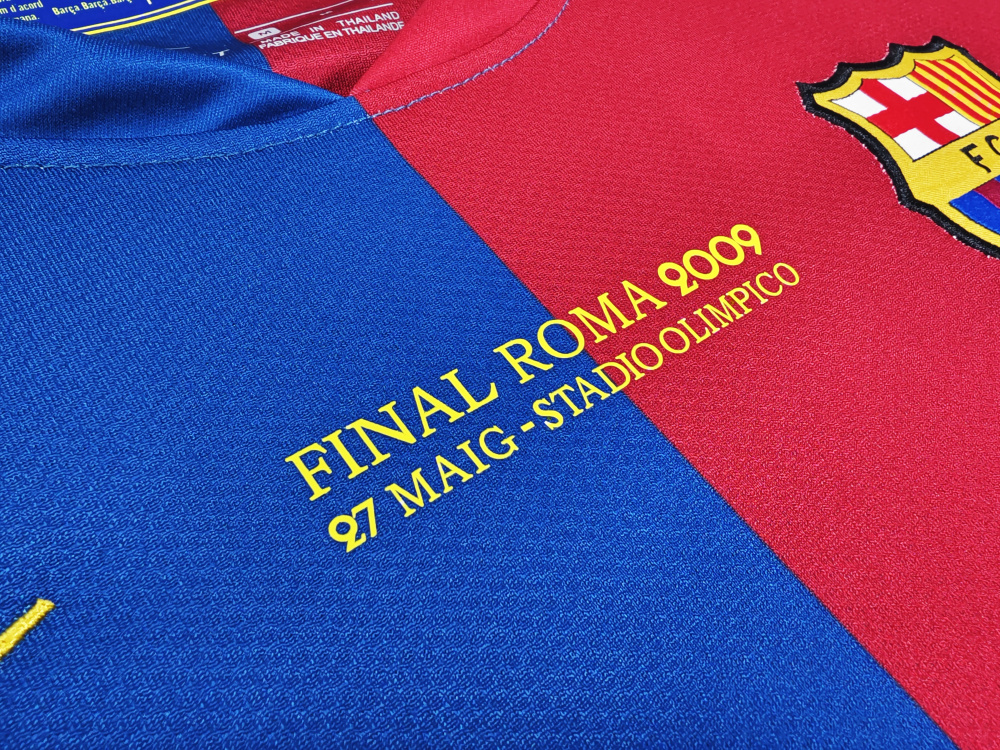 Vintage 2008/09 Barcelona Home "Treble Season" Long Sleeve Jersey – 3B Grade Edition