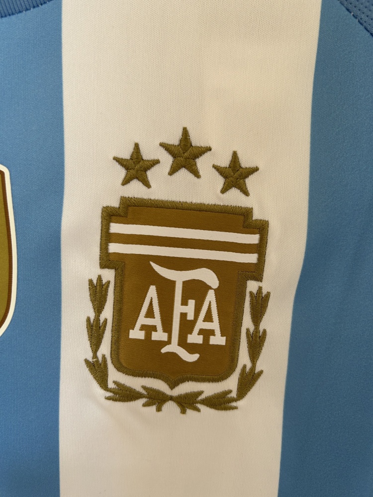 New 2024/25 Argentina Home Kit | Sizes S to 2XL | FIFA World Champions Gold Patch Included