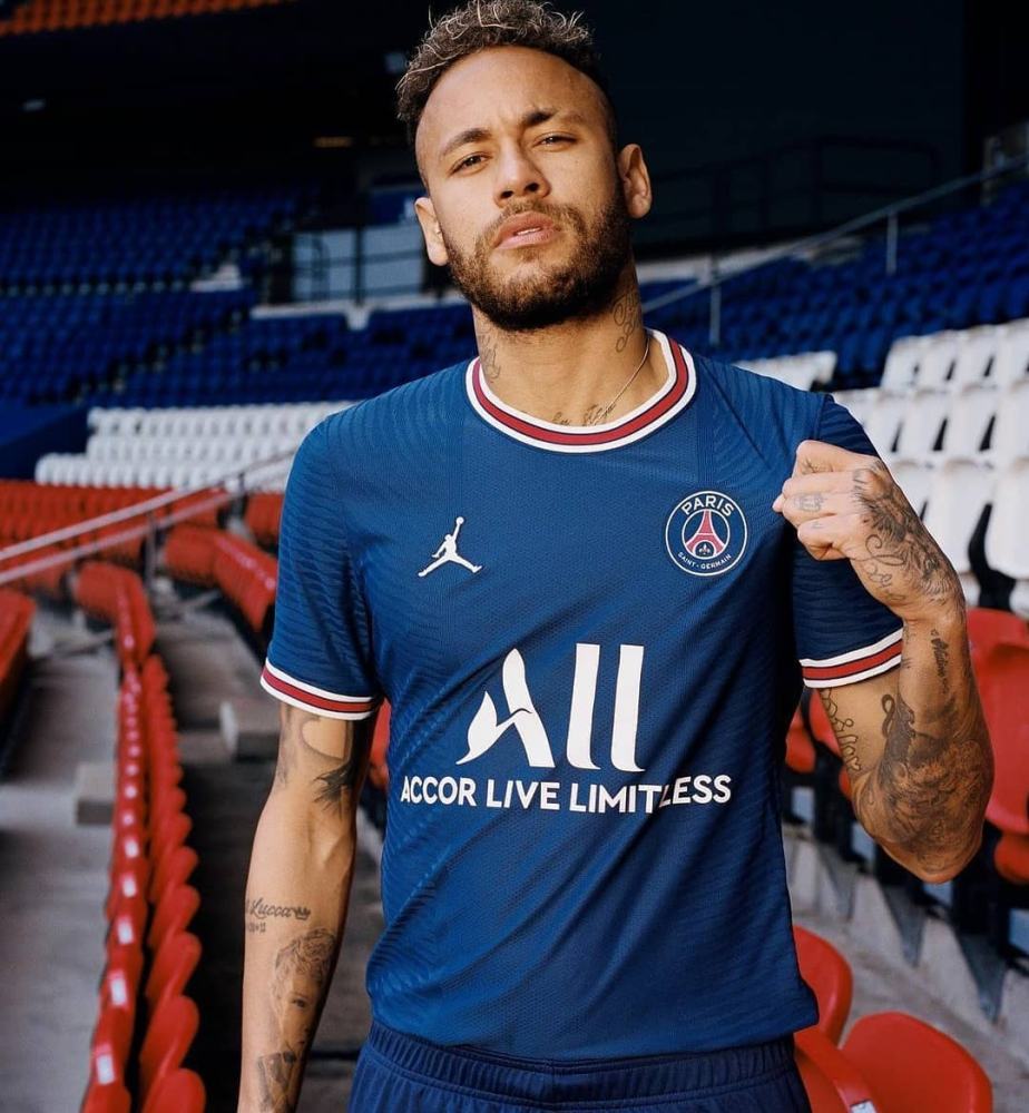 Nike Jordan Paris Saint-Germain 2021/22 Stadium Soccer Home Jersey #Messi #Jordan #PSG
