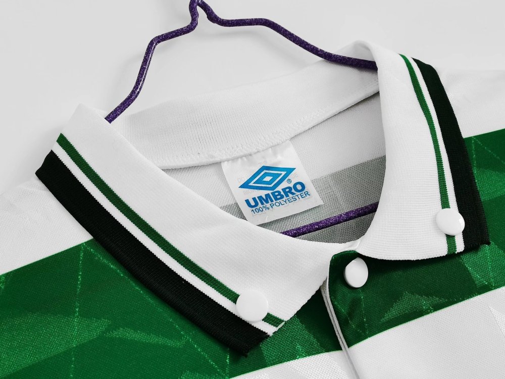 Vintage 1989/91 Celtic Home "Classic Hoops" Jersey – 8A Grade Edition