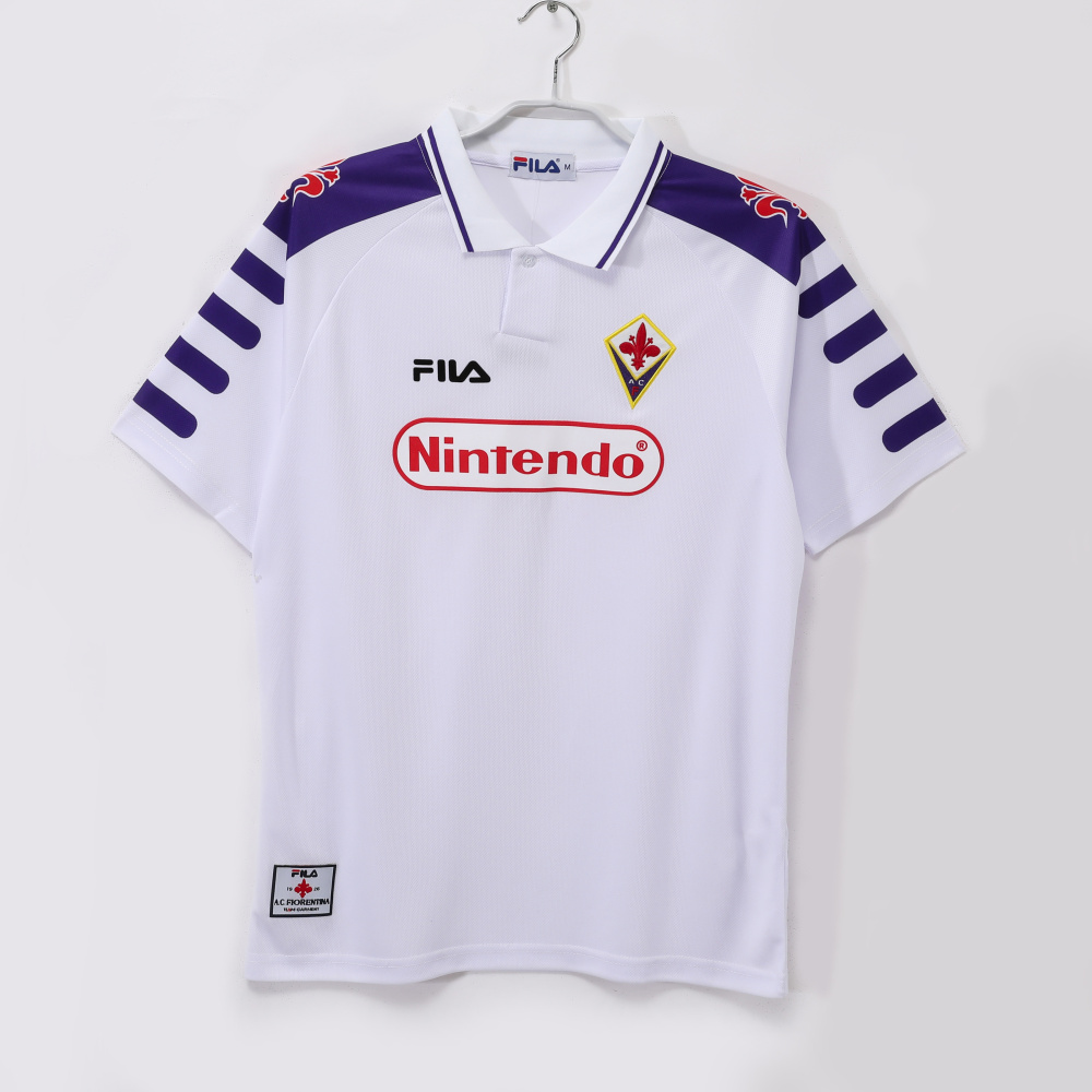 Vintage 1998/99 Fiorentina Away "Batistuta Era" White Jersey – 0B Grade Edition