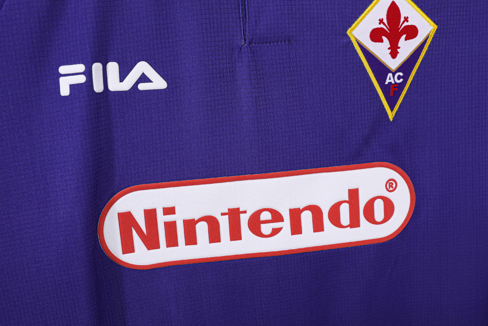 Vintage 1998/99 Fiorentina Home "Nintendo" Purple Jersey – 5A Grade Edition