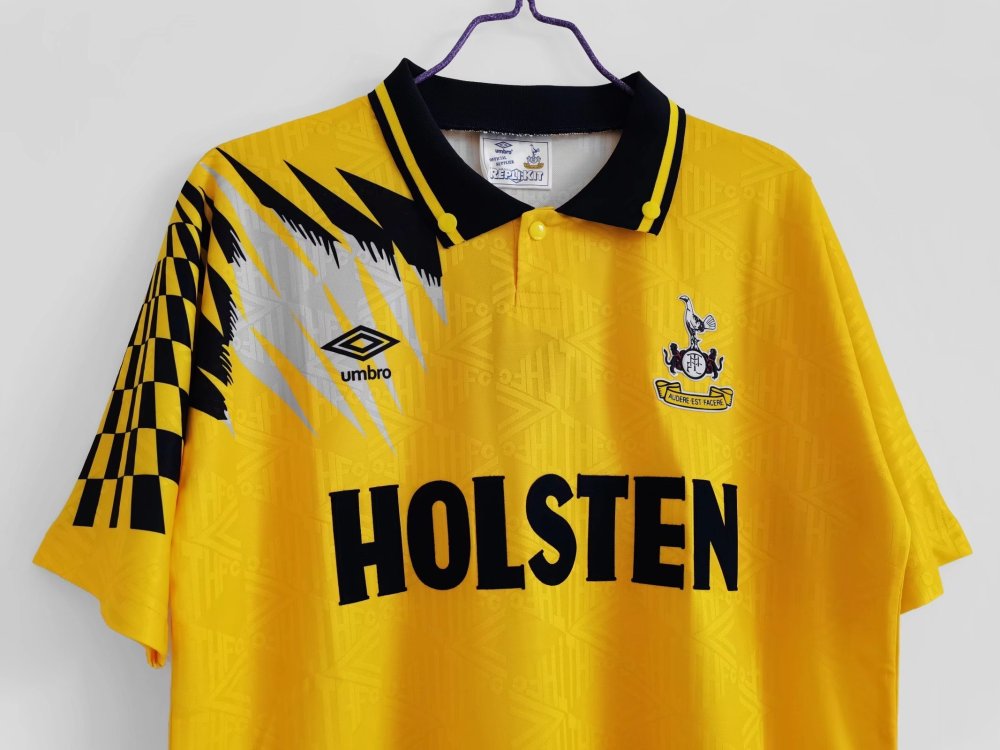 Vintage 1992/94 Spurs Away "Premier League Era" Yellow Jersey – 8A Grade Edition