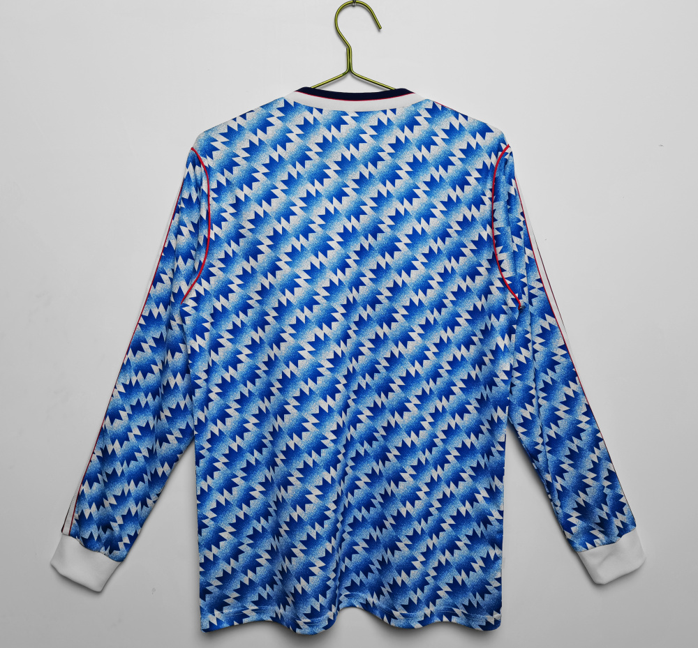 Vintage 1990/92 Manchester United Away "Aztec/Snowflake" Long Sleeve Jersey – 3B Grade