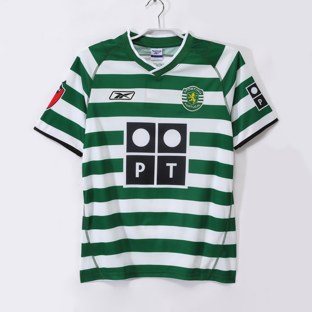 2003/04 Sporting Clube de Portugal (Sporting CP / Lisbon) Home Retro Jersey - 5A Quality