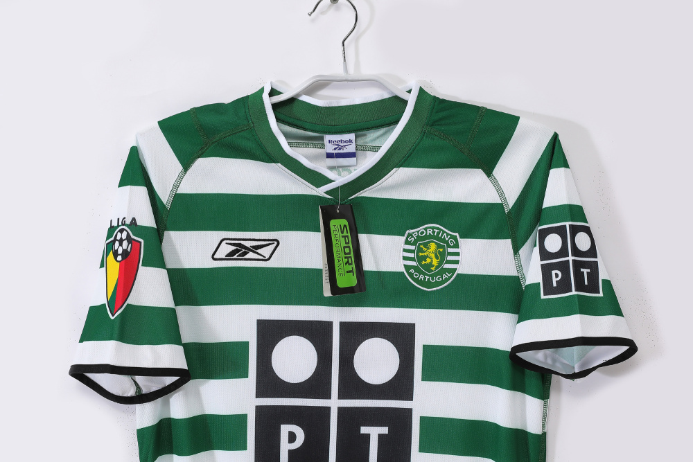 2003/04 Sporting Clube de Portugal (Sporting CP / Lisbon) Home Retro Jersey - 5A Quality