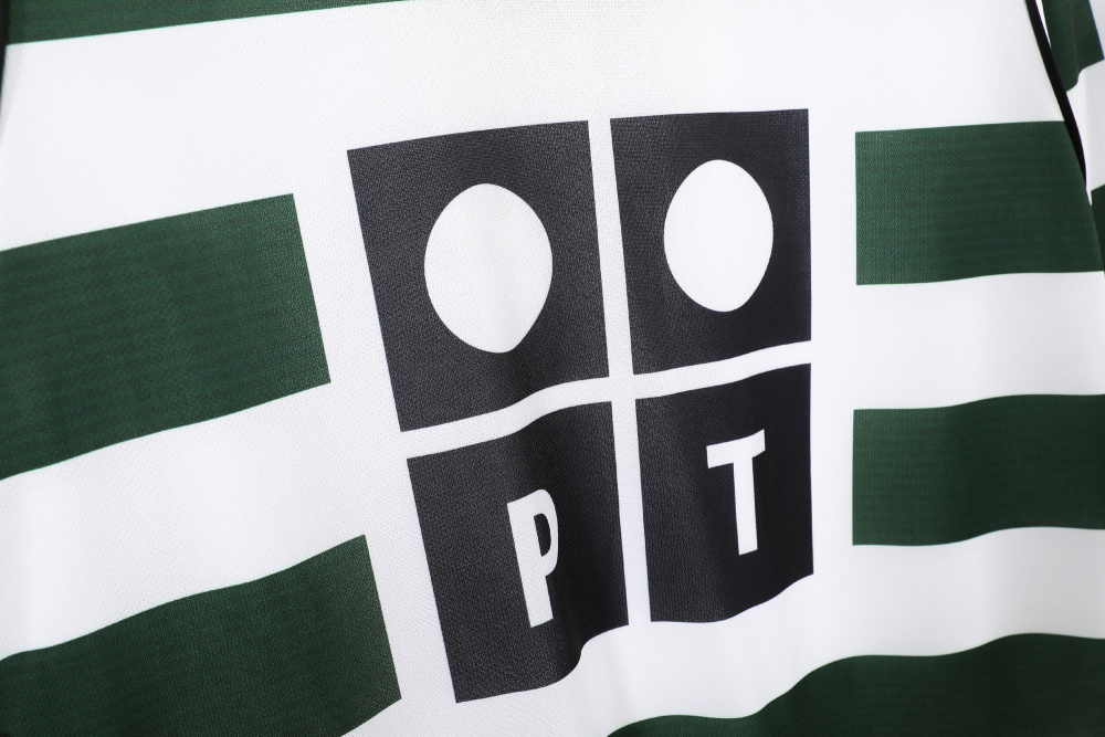 Long Sleeve 2001/03 Sporting Clube de Portugal (Sporting CP) Home Retro Jersey - 3B Quality