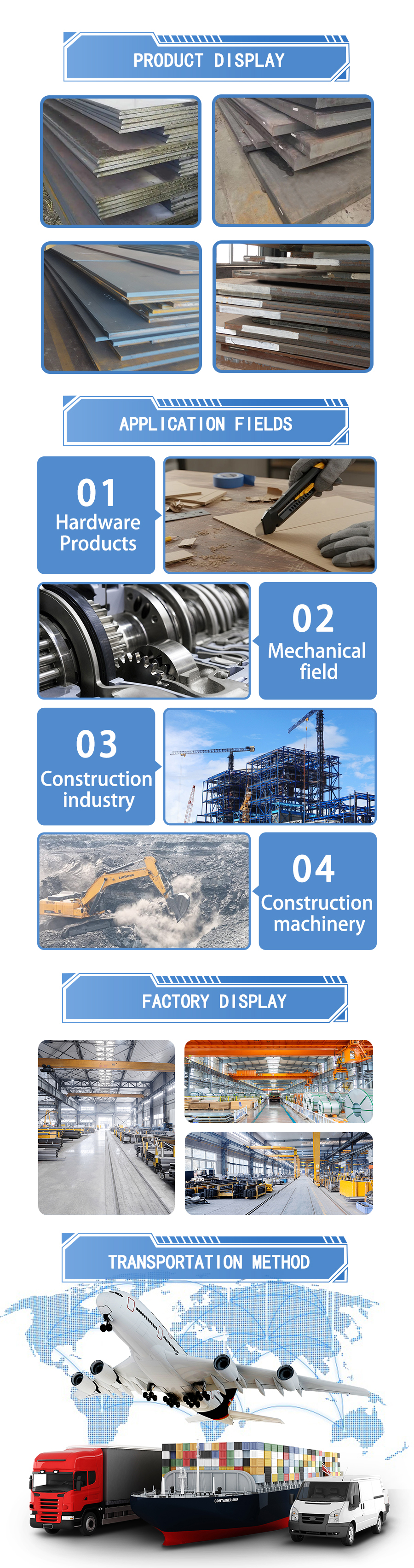Carbon Tool steel Medium and  Heavy Plate