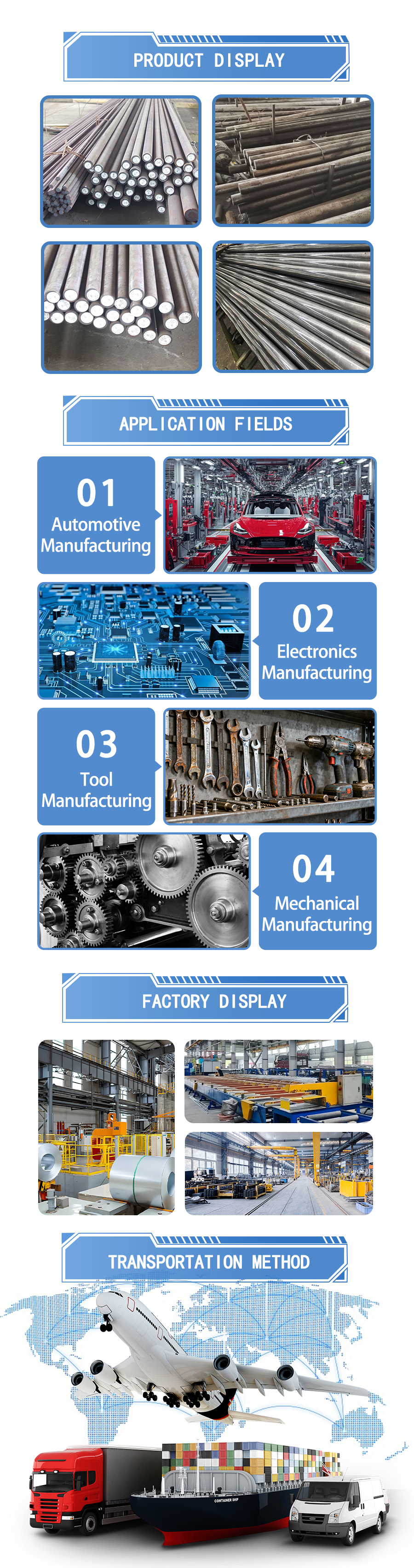 Cold Work Tool  Round steel