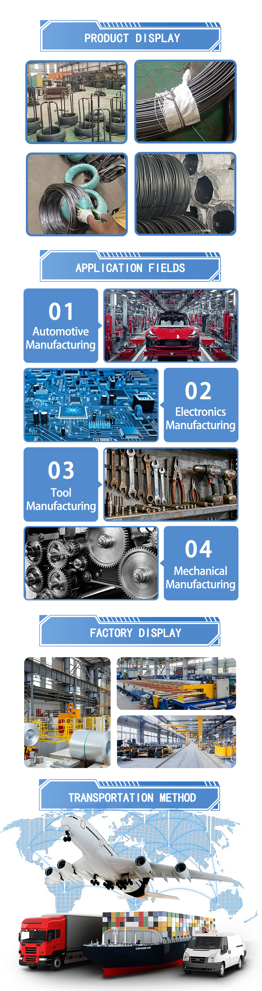 Cold Work Tool  Steel Wire