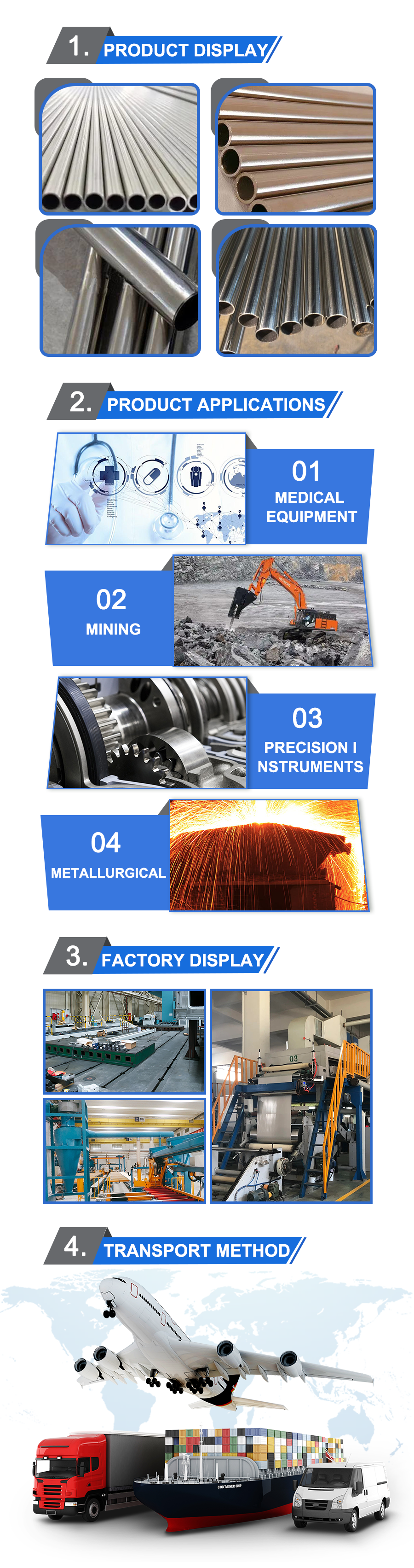 Stainless Steel Pipe for Tools