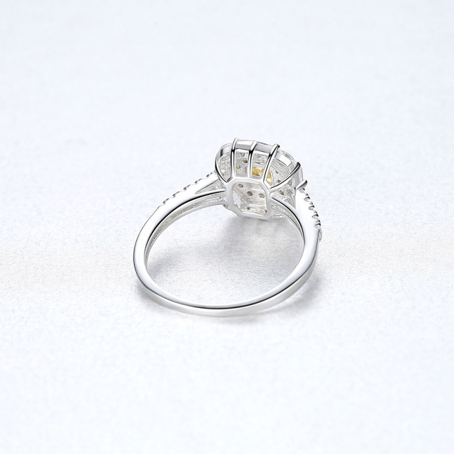 S925 silver Women's Ring fine jewellery with two-tone gold plated zirconia fashion fine jewellery