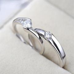 Wholesale Jewelry Suppliers Romantic Wedding Couple Rings 925 Sterling Silver Ring For Wife Women Girl Friend Anniversary Engagement Gift Fine Jewelry
