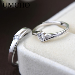 Wholesale Jewelry Suppliers Romantic Wedding Couple Rings 925 Sterling Silver Ring For Wife Women Girl Friend Anniversary Engagement Gift Fine Jewelry