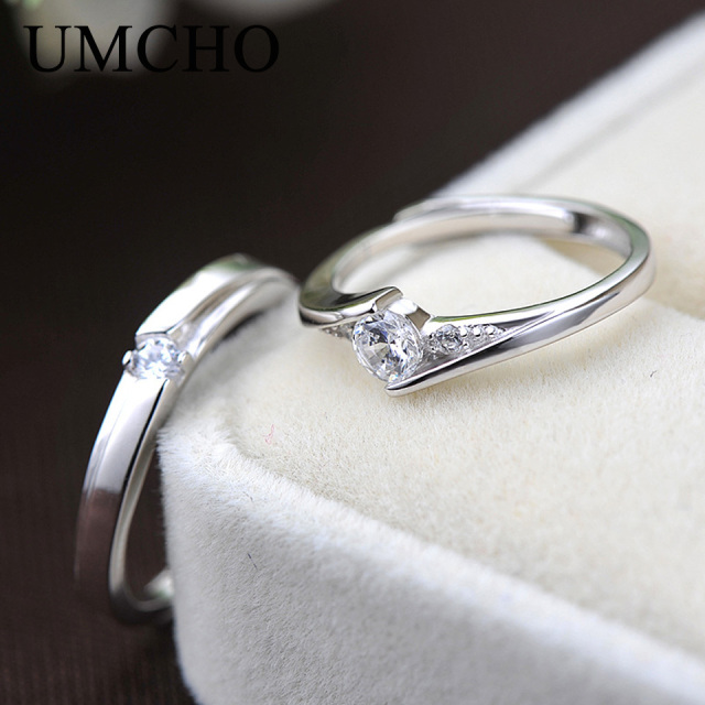 Wholesale Jewelry Suppliers Romantic Wedding Couple Rings 925 Sterling Silver Ring For Wife Women Girl Friend Anniversary Engagement Gift Fine Jewelry