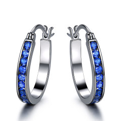 hoop earrings women's earrings trend small perforated round classic simple high-end jewelry