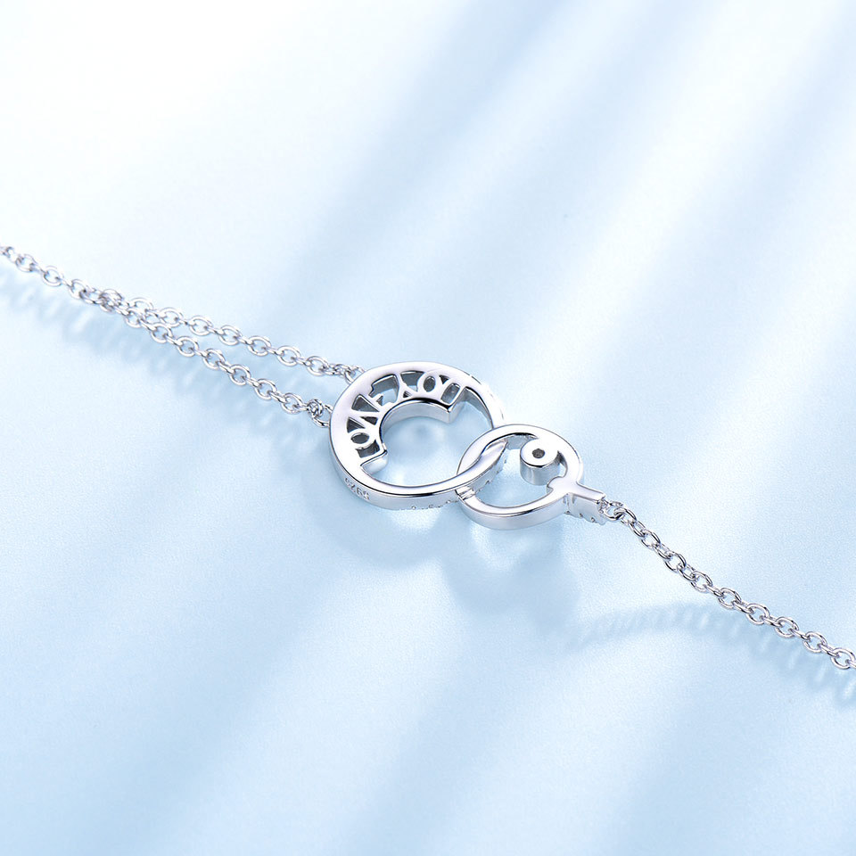 925 Sterling silver Bracelets Love Forever Fashion Letter Bracelets female Bangle for Women classic Engagement Jewelry