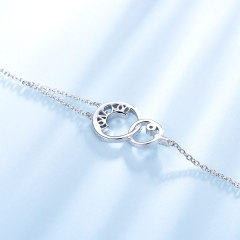 925 Sterling silver Bracelets Love Forever Fashion Letter Bracelets female Bangle for Women classic Engagement Jewelry