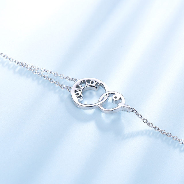 925 Sterling silver Bracelets Love Forever Fashion Letter Bracelets female Bangle for Women classic Engagement Jewelry