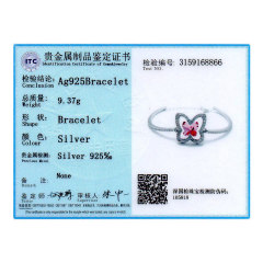 Wholesale Jewelry Supplier Crystal S925 Silver Bracelet with Adjustable Chain & Micro Pave CZ Butterfly Pink Blue Bracelets Jewelry For Women Girls Festival Gift